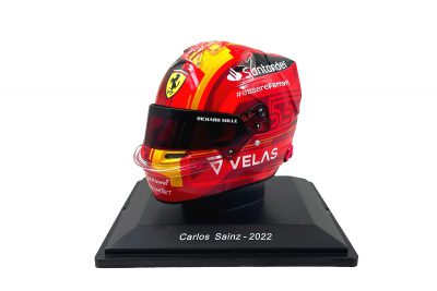 modellino casco ferrari carlos sainz ferrari 2022 scala 1:5 spark edicola