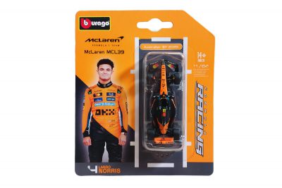 modellino mclaren f1 2025 mcl39 scala 1:64 burago