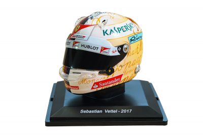 modellino casco sebastian vettel ferrari monaco 2017 spark 1:5 edicola