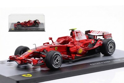 modellino ferrari f2008 scala 1:43 edicola altaya con vetrina