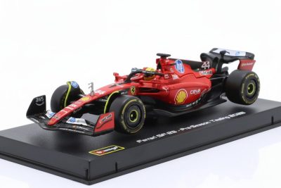 modellino Ferrari SF-23 Lewis Hamilton Test Fiorano 2025 Scala 1:43 Burago con pilota
