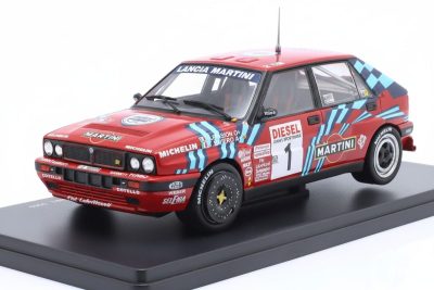 modellino Lancia Delta Integrale 16 V Miki Biasion Vincitore Rally Sanremo 1989 Scala 1:24 Edicola