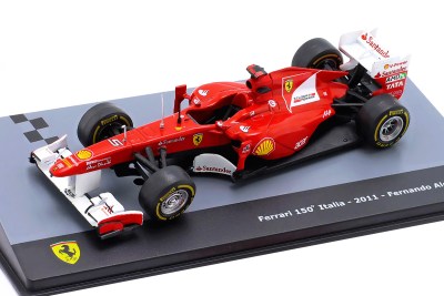 modellino ferrari f150 italia alonso f1 2011 scala 1:43 edicola