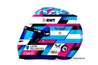 modellino mini casco franco colapinto alpine f1 2026 scala 1:5 spark model