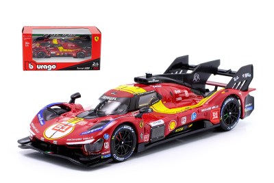 modellino Ferrari 499p Campione WEC 2025 Antonio Giovinazzi Scala 1:43 Burago