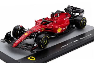modellino ferrari f1-75 leclerc stagione f1 2022 scala 1:43 edicola burago
