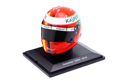 modellino mini casco Sebastian Vettel Ferrari Tributo Niki Lauda GP Monaco 2019 Scala 1:5 Spark